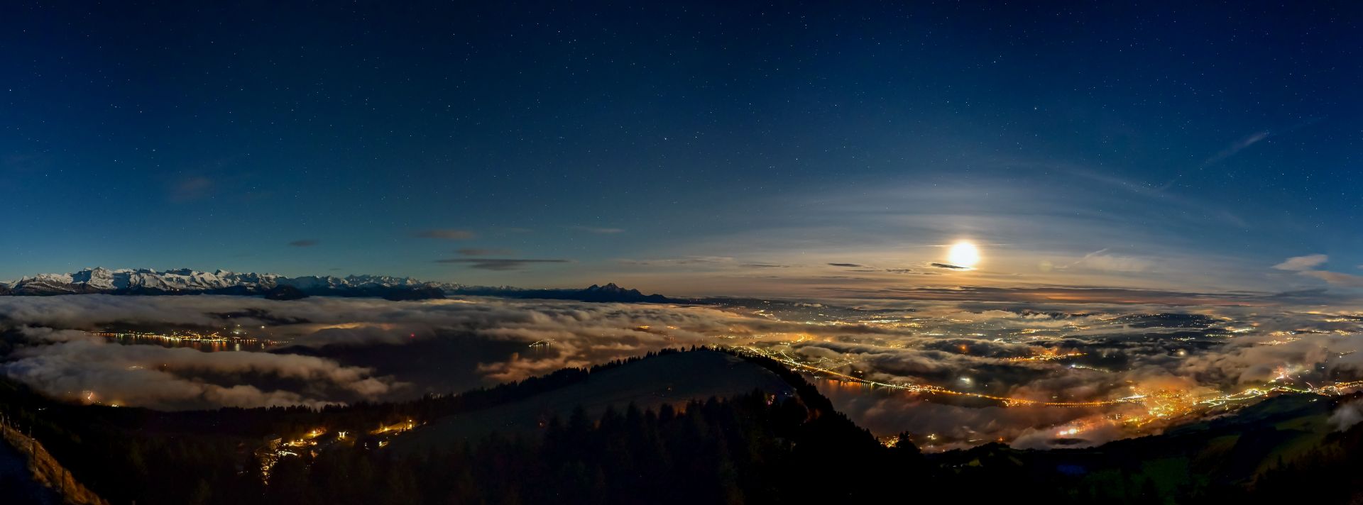 Mondnacht Rigi-Rotstock